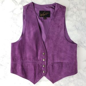 Winlit vintage genuine leather vest size small